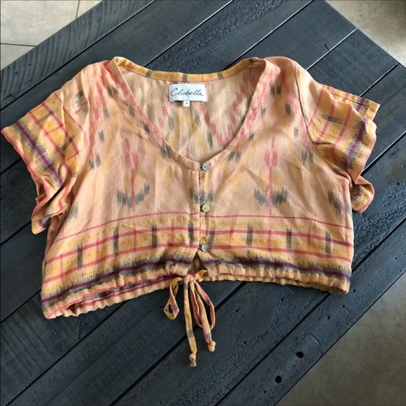 Cleobella Celaya Crop Top in Orange - Picture 4 of 6